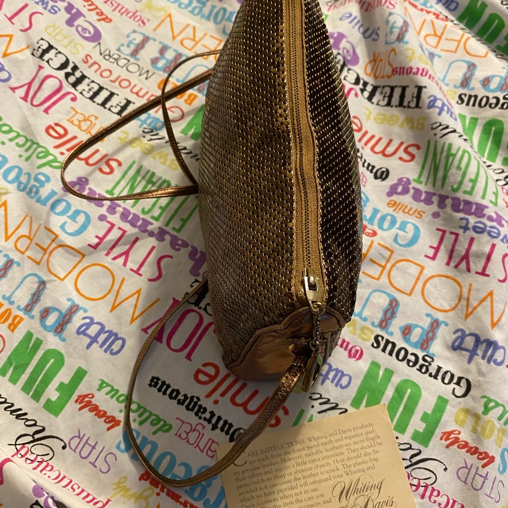 Whiting &davis Brown Mesh crossbody🌟👛 - Picture 8 of 10